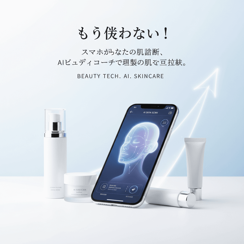もう迷わない！スマホがあなたの肌を診断、AIビューティーコーチで理想の肌へ一直線