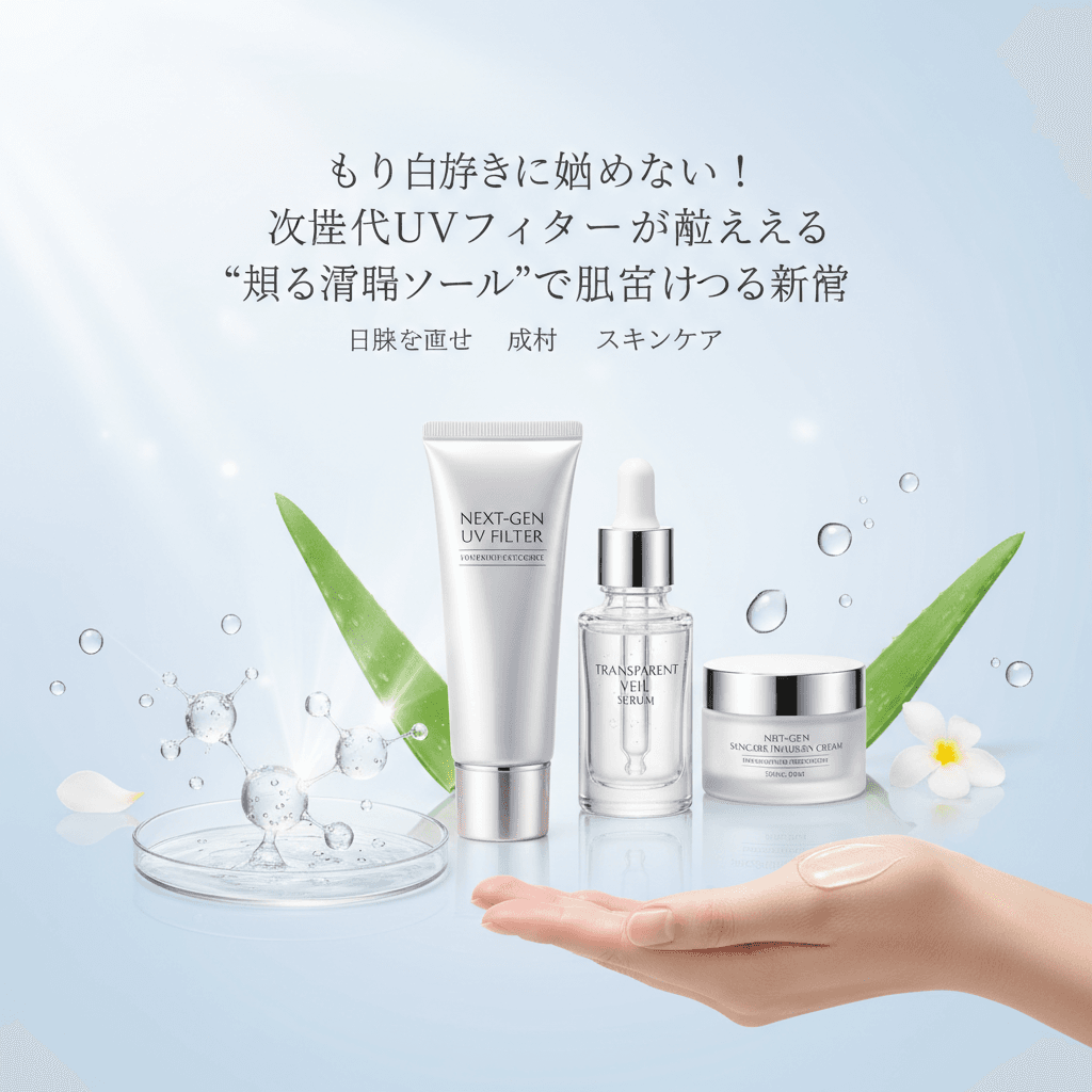 もう白浮きに悩まない！次世代UVフィルターが叶える”塗る透明ヴェール”で肌を守る新常識