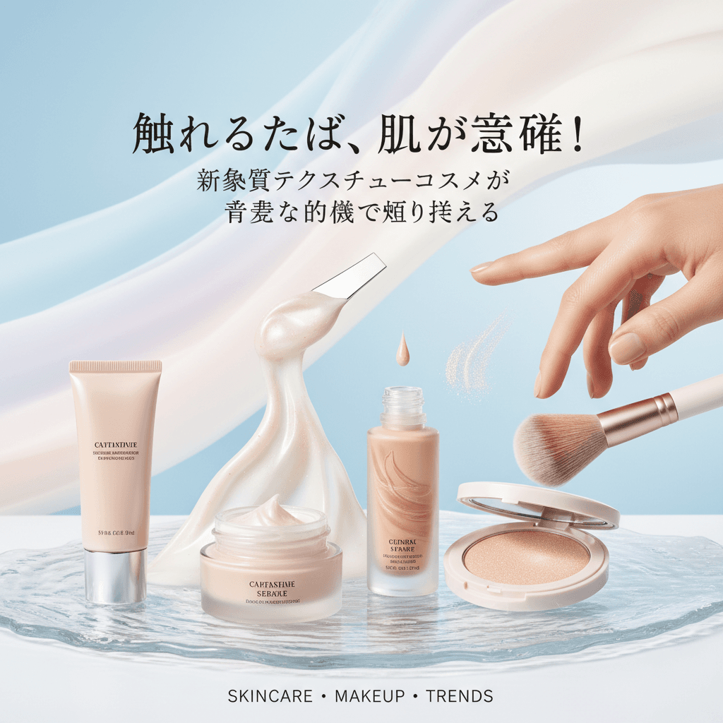 触れるたび、肌が覚醒！新感覚テクスチャーコスメが美容の常識を塗り替える