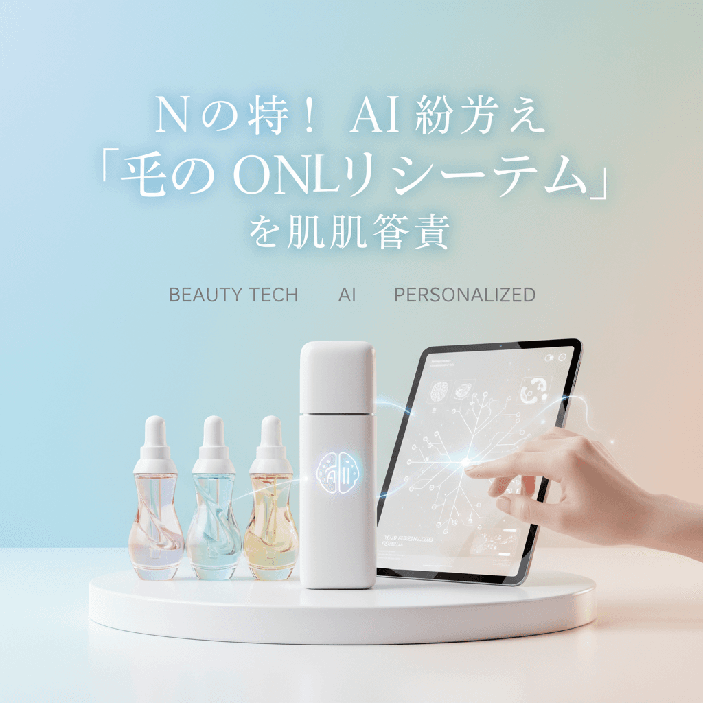 もう迷わない！AIが解析する「私だけの美容液」で、肌悩みに終止符を。