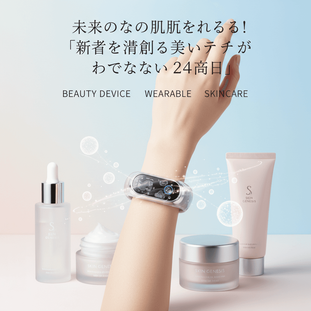 肌の未来は「見える化」で変わる！24時間あなたに寄り添う、新感覚ウェアラブル美容テック