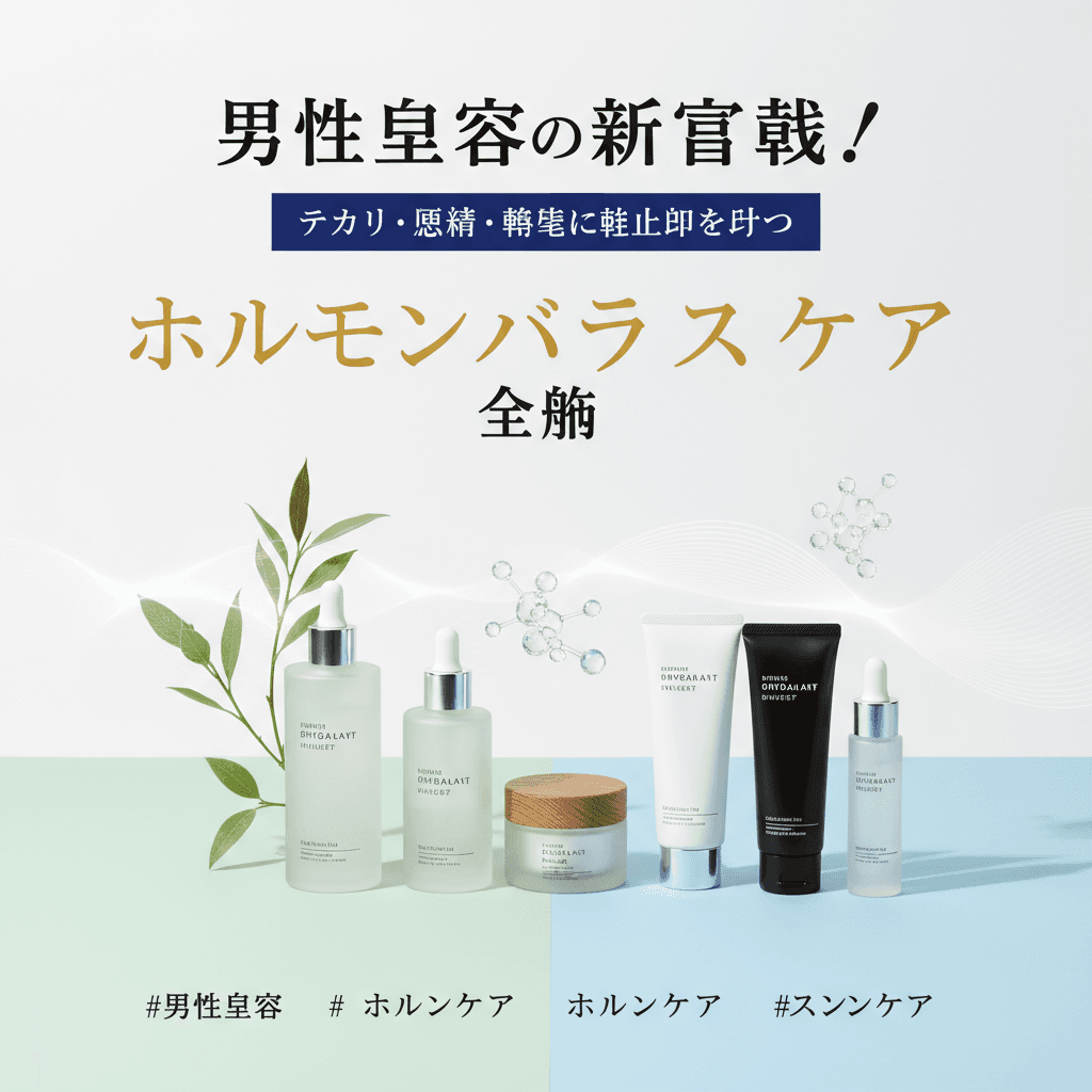 男性美容の新常識！テカリ・敏感・薄毛に終止符を打つ「ホルモンバランスケア」の全貌