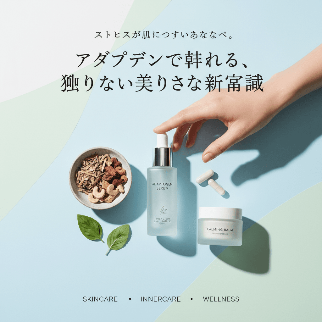 ストレスが肌に出やすいあなたへ。アダプトゲンで叶える、揺るがない美しさの新常識