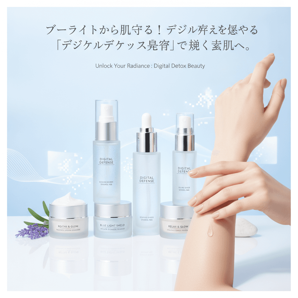 ブルーライトから肌を守る！デジタル疲れを癒やす「デジタルデトックス美容」で輝く素肌へ