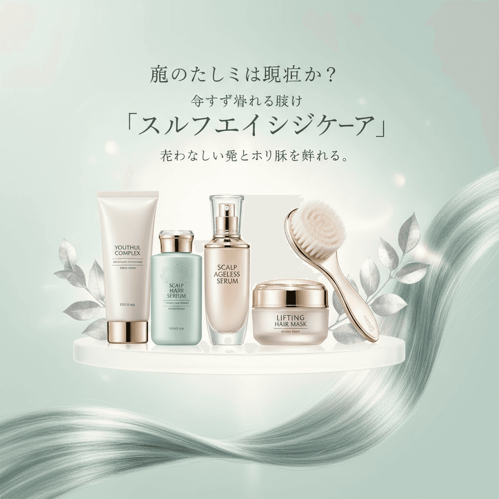 顔のたるみは頭皮から?今すぐ始めるべき「スカルプエイジングケア」で若々しい髪とハリ肌を叶える