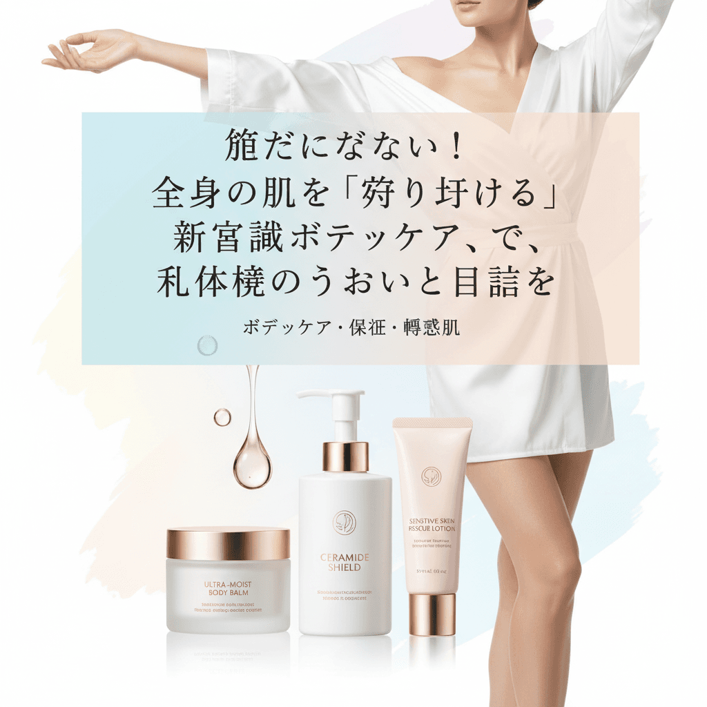 顔だけじゃない!全身の肌を"守り育てる"新常識ボディケアで、未体験のうるおいと自信を