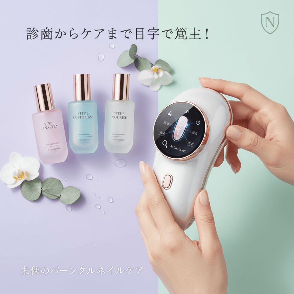 診断からケアまで自宅で完結!未来のパーソナルネイルケアが叶うスマートデバイス
