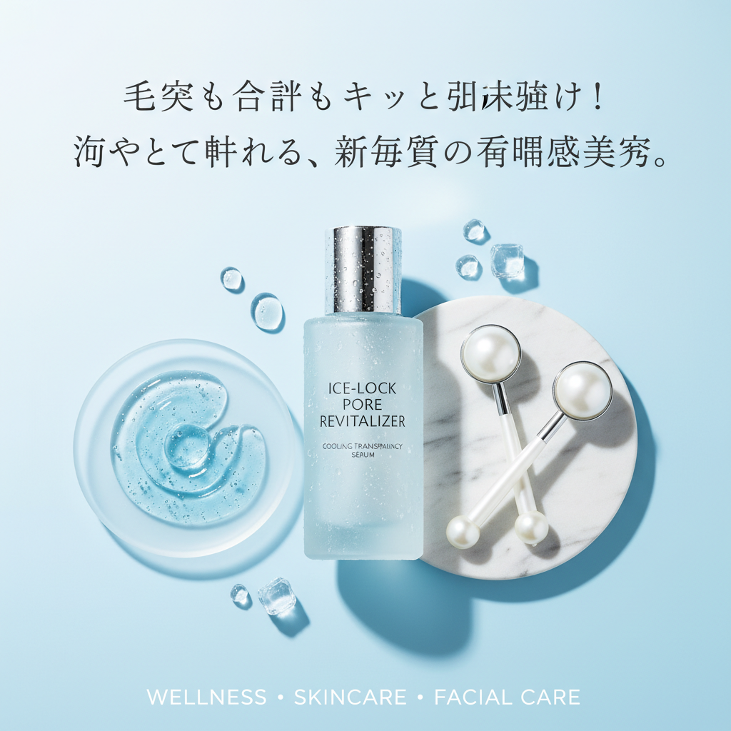 毛穴も気分もキュッと引き締め!冷やして叶える、新感覚の透明感美容