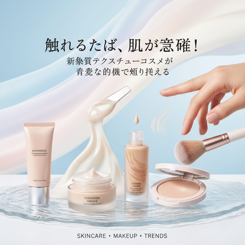 触れるたび、肌が覚醒！新感覚テクスチャーコスメが美容の常識を塗り替える
