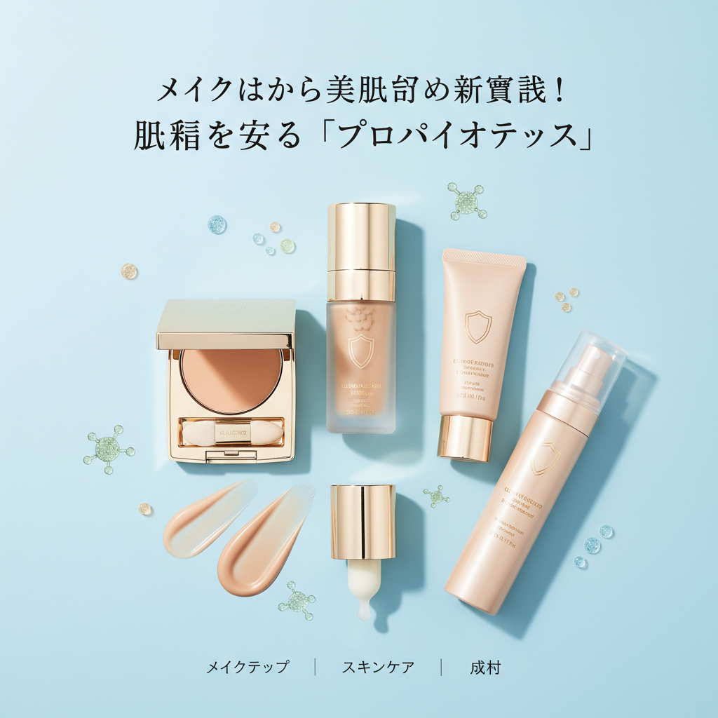 メイクしながら美肌を育む新常識！ 肌菌を守る「プロバイオティクスメイク」で、もう肌荒れに悩まない。