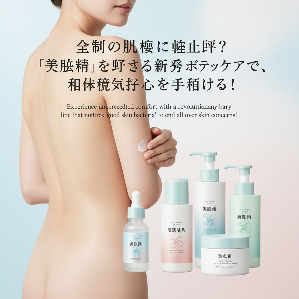 全身の肌悩みに終止符？「美肌菌」を育てる新発想ボディケアで、未体験の快適さを手に入れる！
