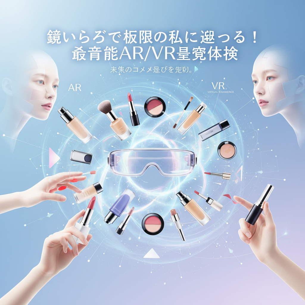 鏡いらずで無限の私に出会う！最先端AR/VR美容体験で未来のコスメ選びを先取り