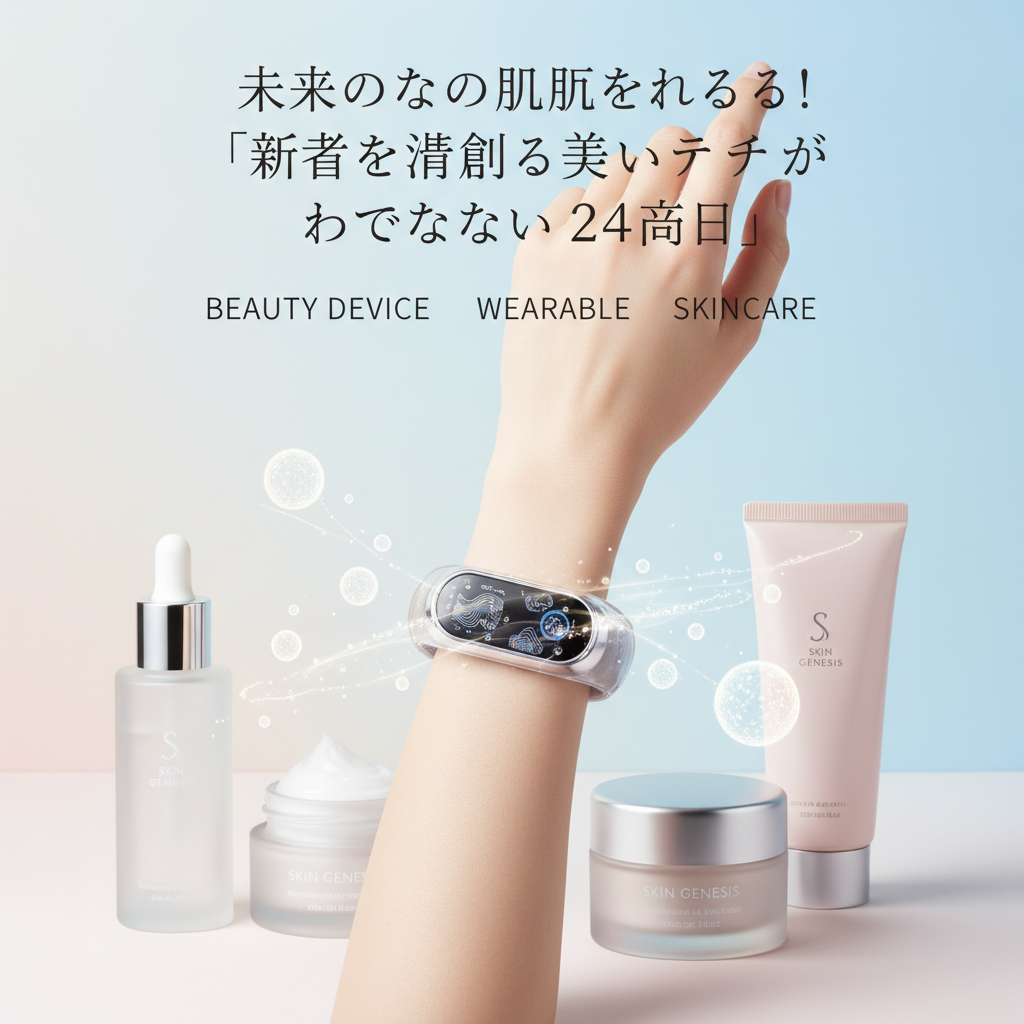 肌の未来は「見える化」で変わる！24時間あなたに寄り添う、新感覚ウェアラブル美容テック