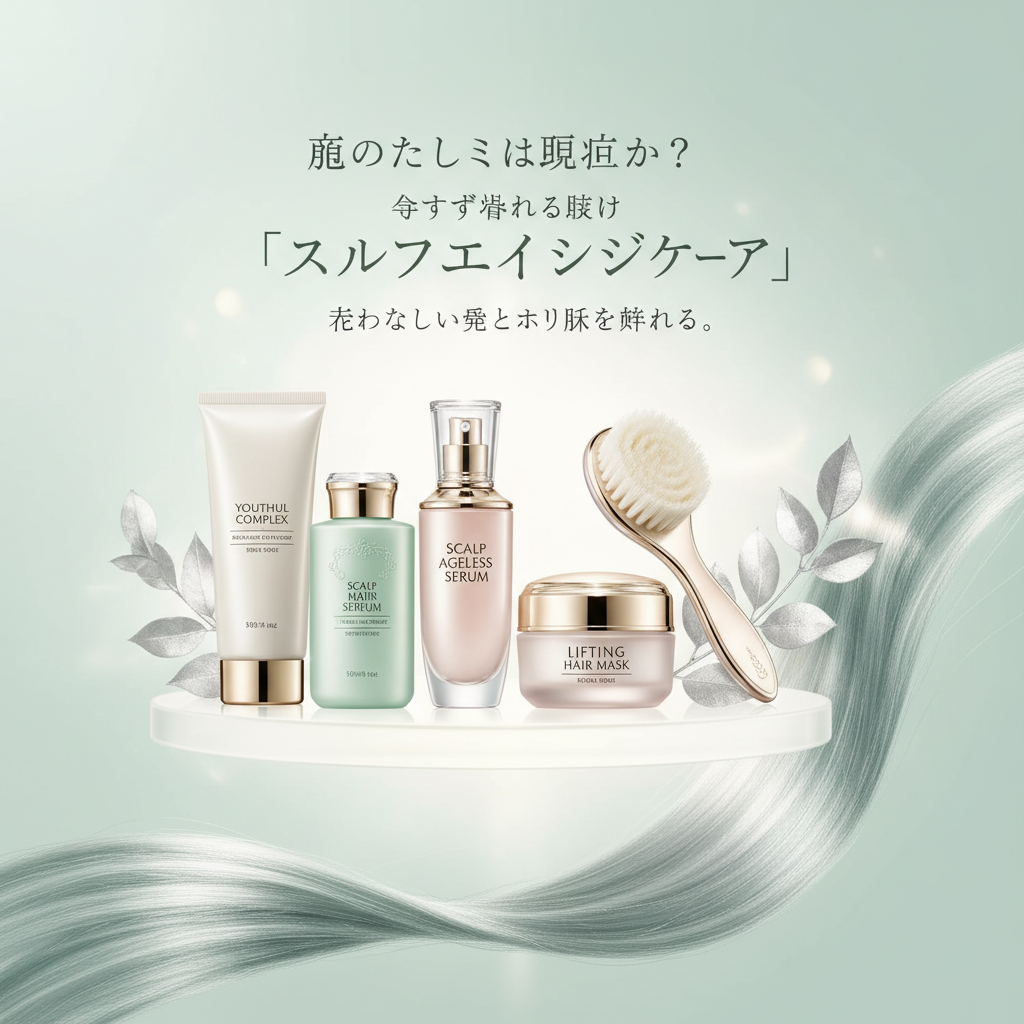 顔のたるみは頭皮から？今すぐ始めるべき「スカルプエイジングケア」で若々しい髪とハリ肌を叶える