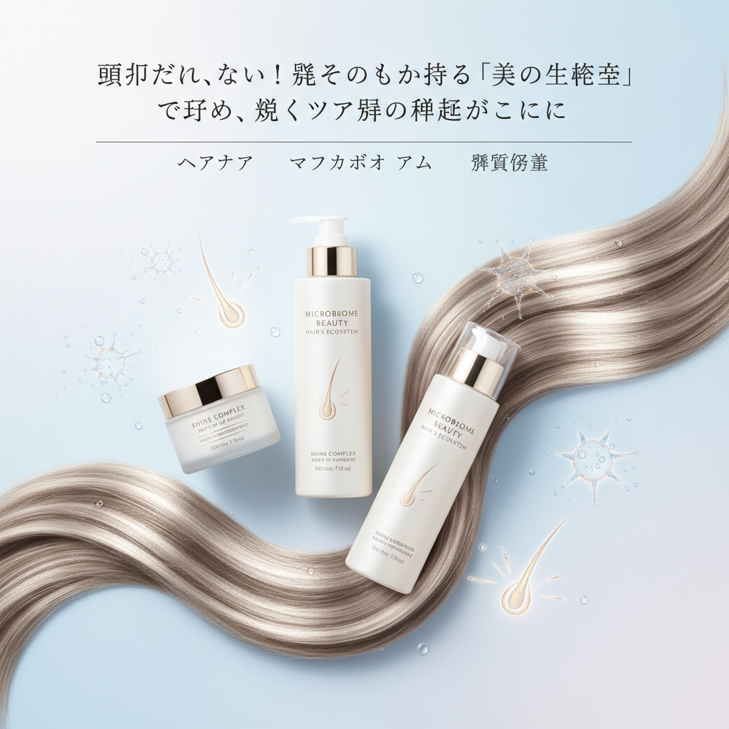 頭皮だけじゃない！髪そのものが持つ「美の生態系」を育む、輝くツヤ髪の秘訣がここに