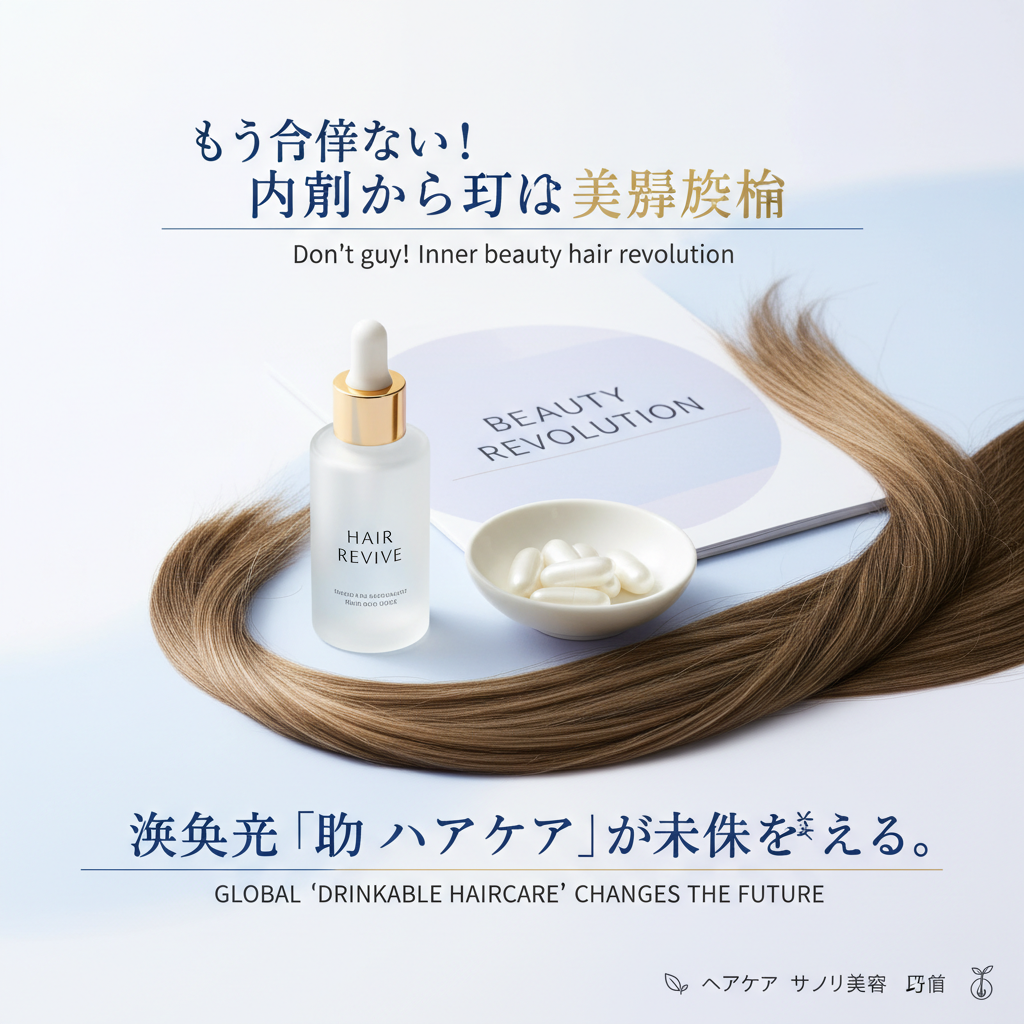 もう諦めない！内側から育む美髪革命、海外発「飲むヘアケア」が未来を変える