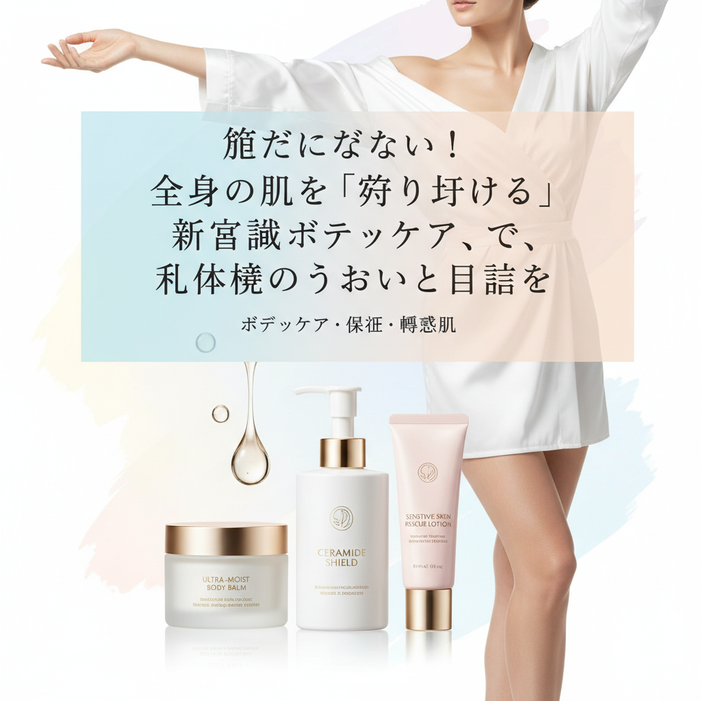 顔だけじゃない！全身の肌を"守り育てる"新常識ボディケアで、未体験のうるおいと自信を