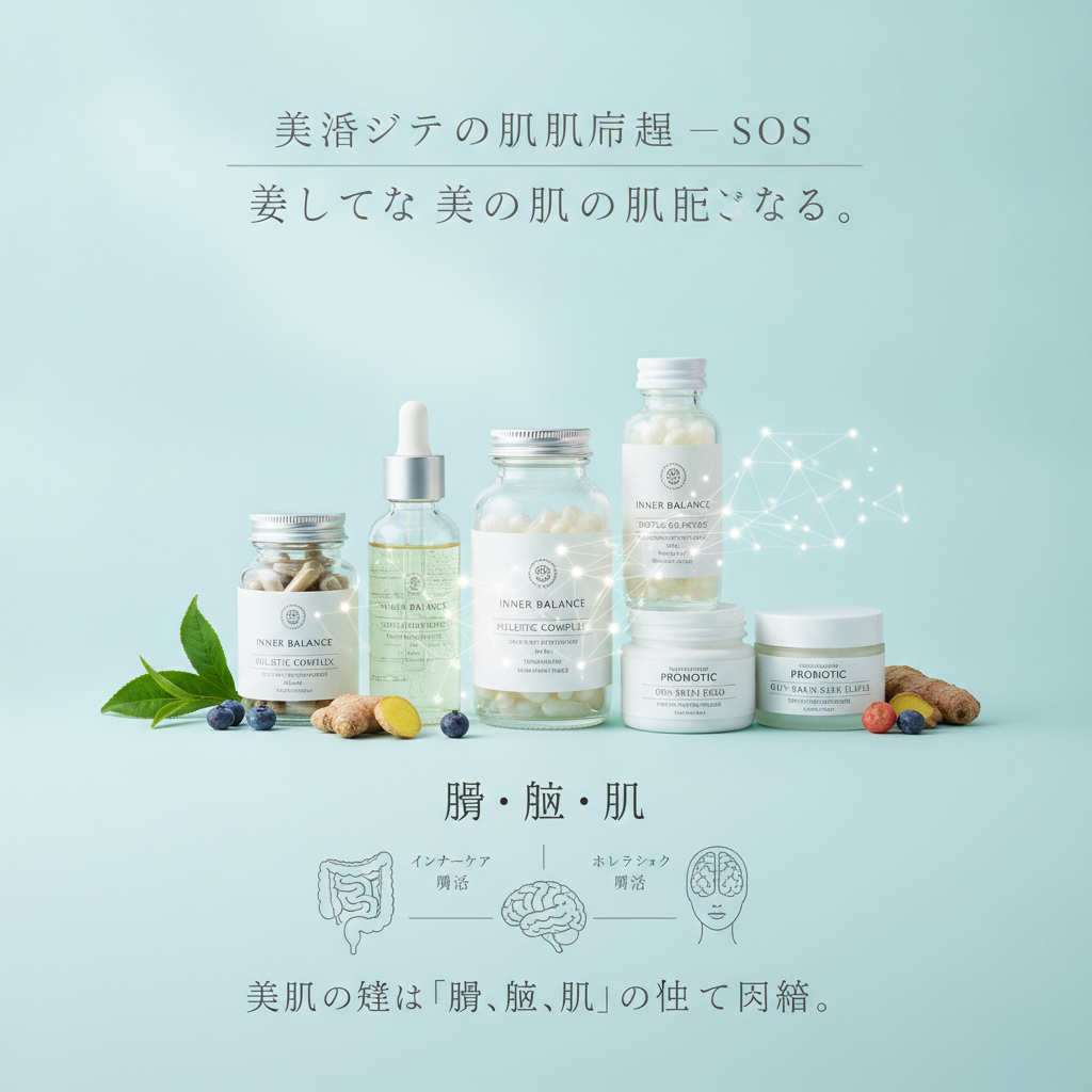 なかなか治らない肌荒れ、実は心のSOSかも？美肌の鍵は「腸・脳・肌」の秘密の関係