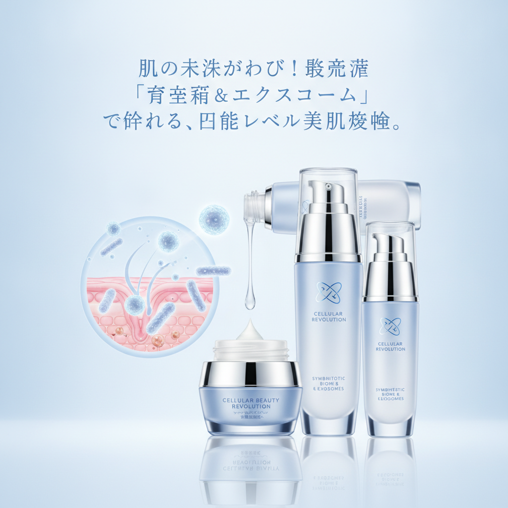 肌の未来が変わる！最先端「共生菌＆エクソソーム」で叶える、細胞レベルの美肌革命