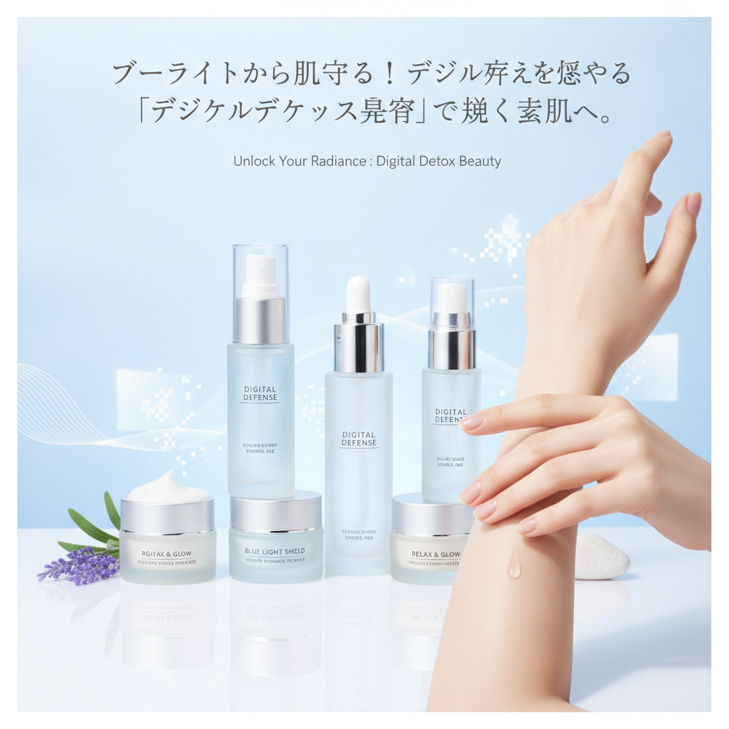 ブルーライトから肌を守る！デジタル疲れを癒やす「デジタルデトックス美容」で輝く素肌へ
