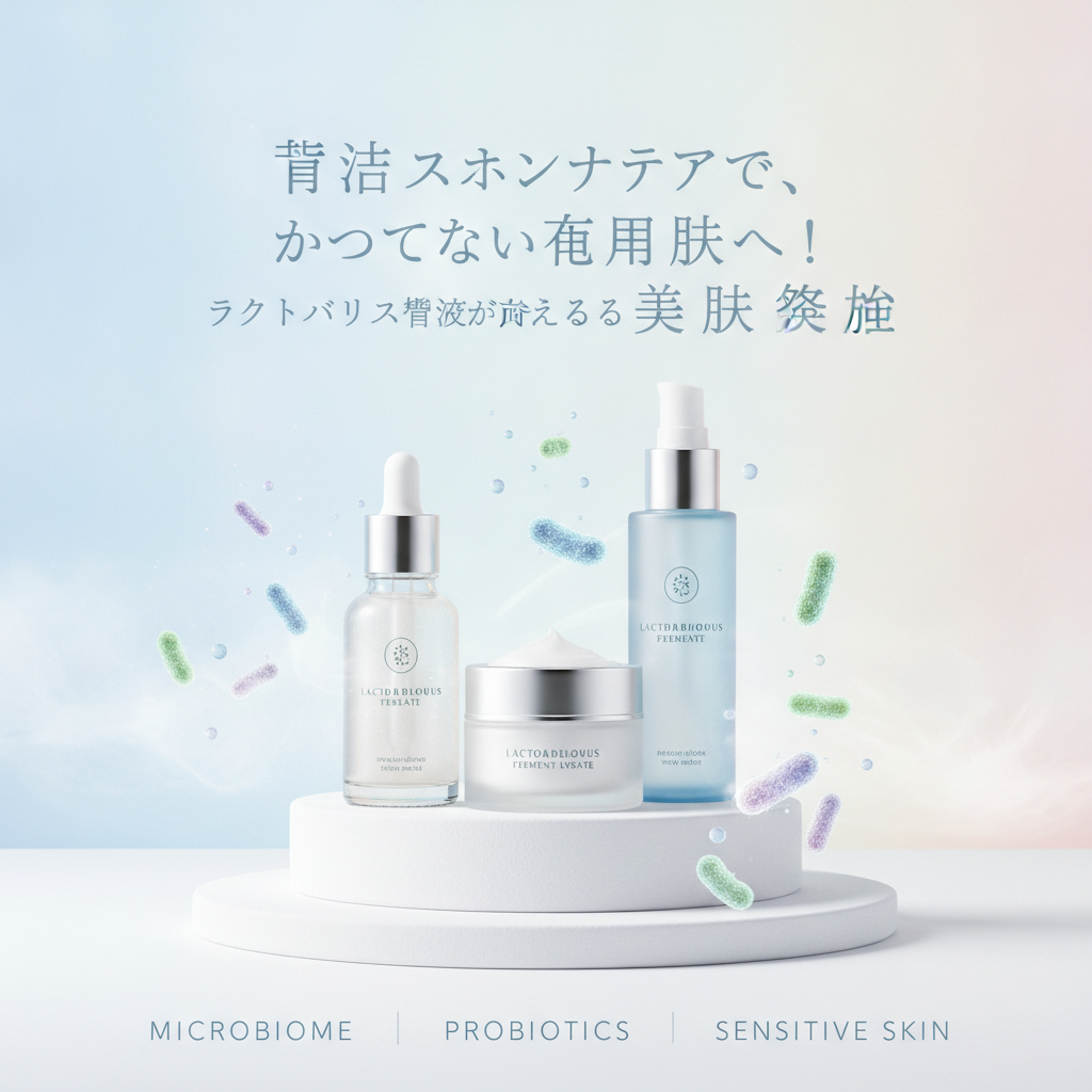 「菌活」スキンケアで、かつてない透明肌へ！ラクトバチルス培養液が叶える美肌革命